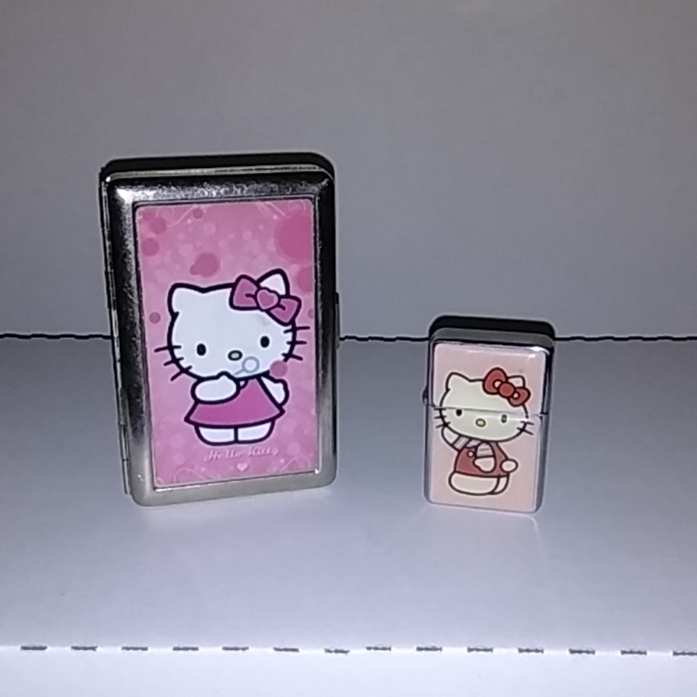 Hello Kitty card holder and light